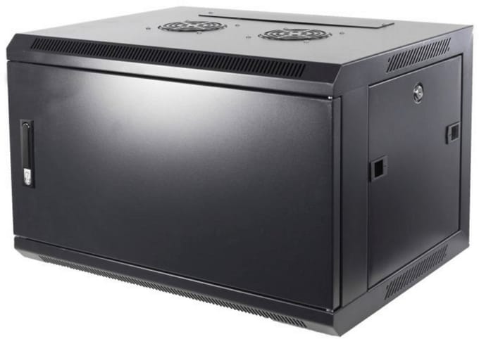 DSIT 4U wandkast met metalen deur 600x450x280mm (BxDxH) - serverbehuizing - serverrack - serverkast - 19 inch