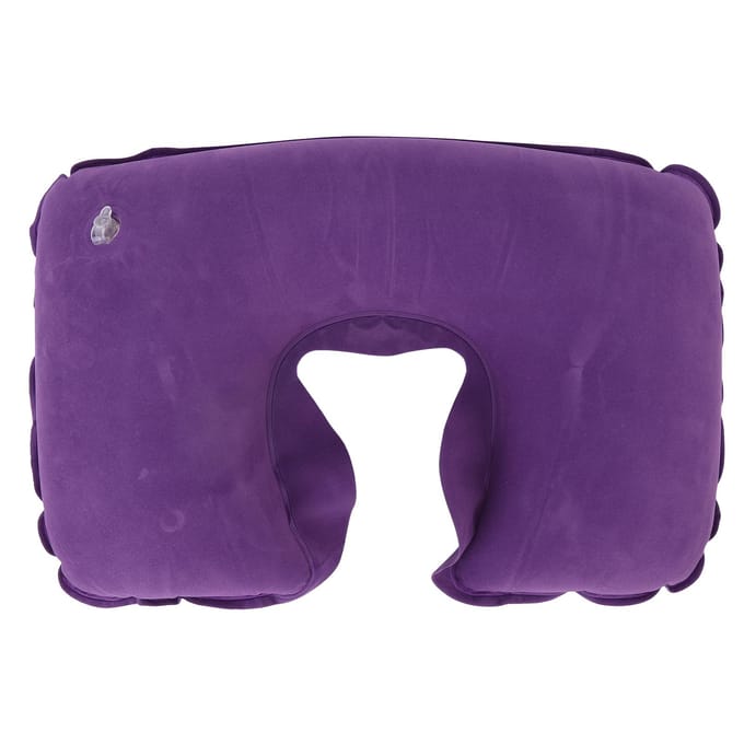 Ensemble Oreiller d'Avion Gonflable Design Ergonomique Douceur Réglable Oreiller de Voyage Gonflable avec blue