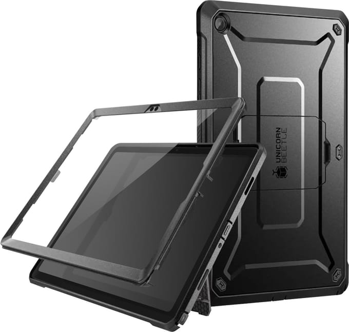 Supcase - Tablet hoes geschikt voor Samsung Galaxy Tab A9 Plus - Unicorn Beetle Pro Case - Zwart