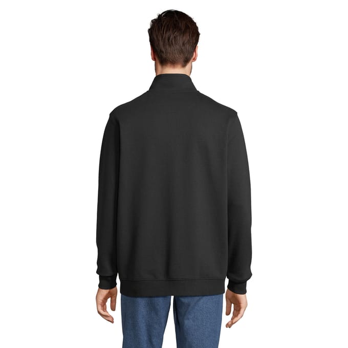 SOLS Cooper Full Zip jas voor volwassenen (Zwart)