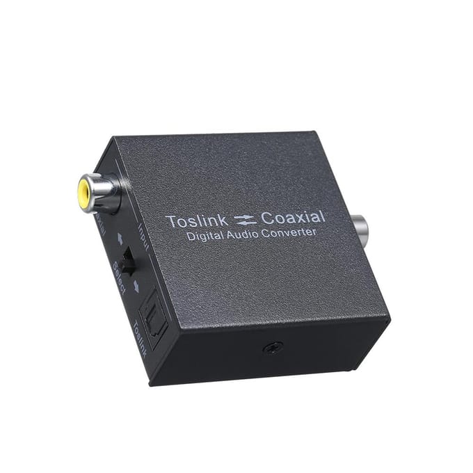 Digitaler 2-Wege-Audiokonverter Optischer SPDIF-Toslink voor Koaxial- en EU plug