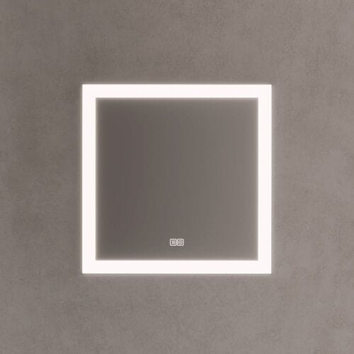 Kronenbach Day bathroom mirror 60x60 cm LED with dimmer function