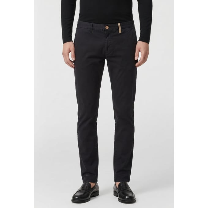 No Excess Pants Stretch Garment Dyed Night Größe: W32L34 | Chinos Outlet | Herren | Schwarz