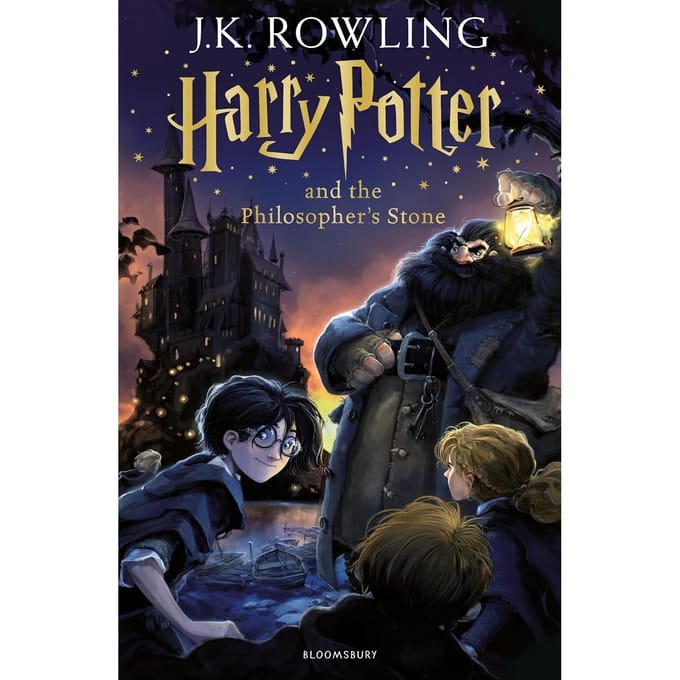 Harry Potter en de Steen der Wijzen,Engelse originele Editie,papier gray