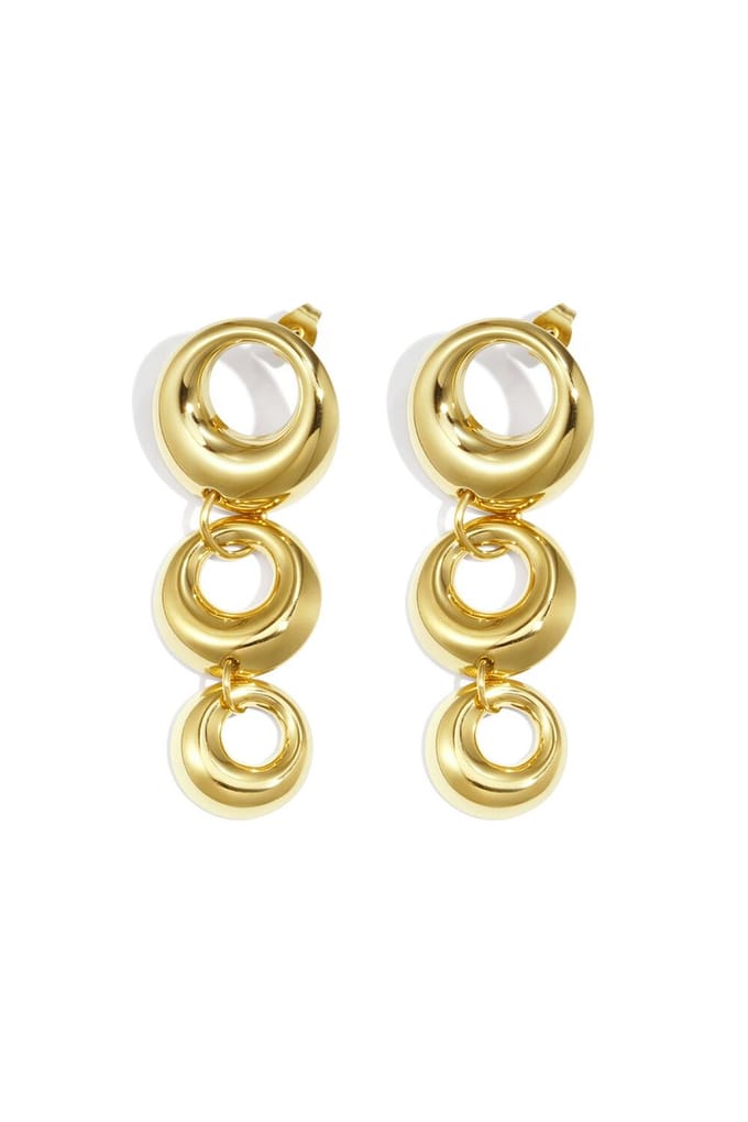 Bijoutheek Oorknoppen Bold Circle Goudkleurig