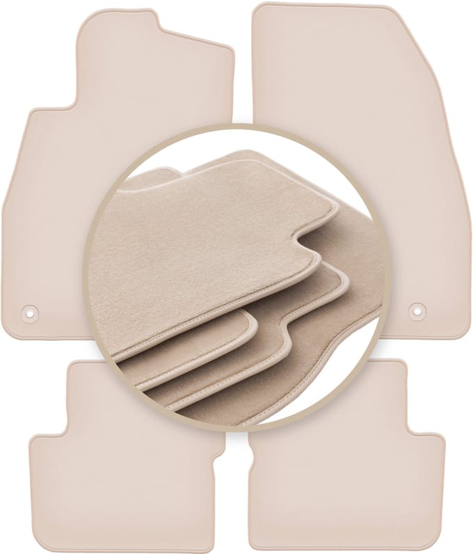 PREMIUM beige matten voor: Opel Corsa D hatchback 2006-2015