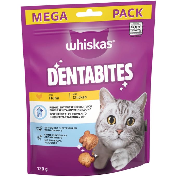 Whiskas Dentabites - met Kip 120 g