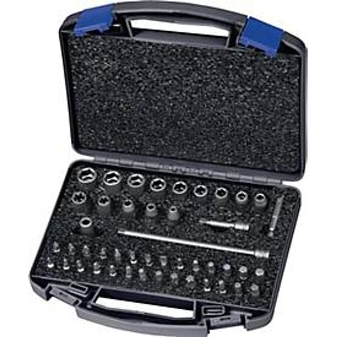 ASW Power doppenset 700 KS 46 OL, 46-delig, 1/4 inch, 6-KT/E/gleuf/PH/PZD/i6, speciaal staal