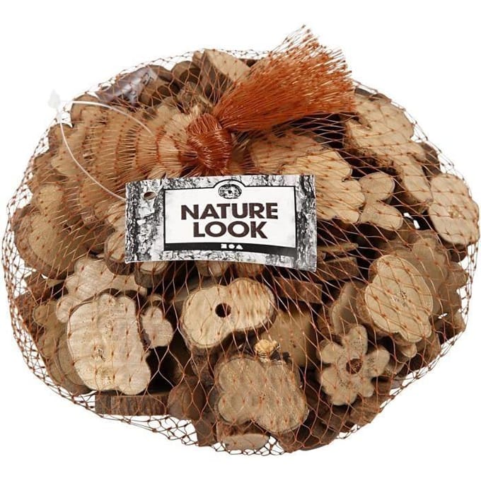 Creativ Company Hout Mix Formaat 15-40 mm Dikte 5 mm 230 g per Verpakking