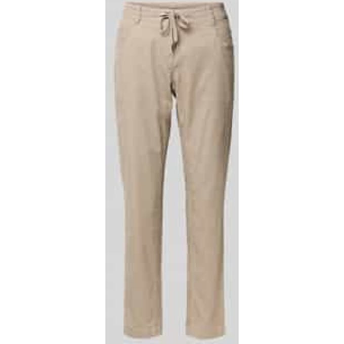 Tom Tailor - Tapered relaxed corduroy broek - Maat 42/28 - soft taupe grey