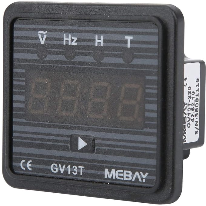 Digitale Ampèremeter Voltmeter - Generator Meter - Spanning Frequentie Meten - Multifunctionele Weergave - 58 x 54 x 41 mm