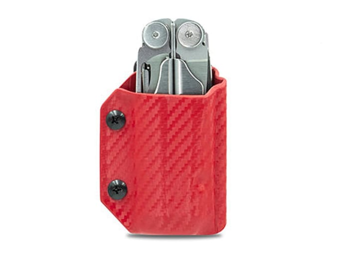 Clip & Carry Kydex Sheath CF-Red Leatherman Wave