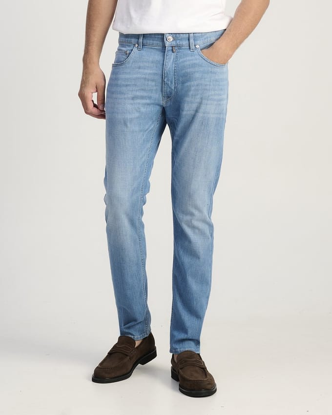 Jeans Pierre Cardin lichtblauw Lyon Tapered fit denim