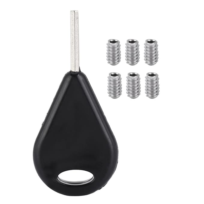 Surfplank Vinsleutel 6 stuks Schroevenset Surfplank Accessoire Vervangingsgereedschap gray