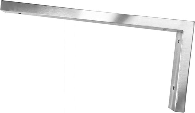 Wiesbaden Modul support beugel 46 x 22 cm. L-vorm - RVS Look