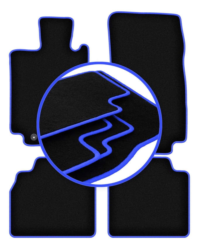 CARLUX-BLUE automatten voor: Mercedes S W220 lang (1998-2005)