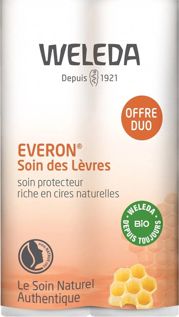 Weleda Everon Lip Care Set van 2 x 4,8 g
