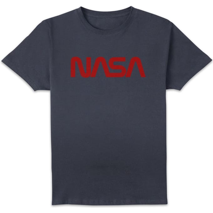 NASA Worm Logotype T-shirt - Navy - S