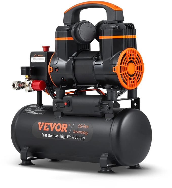 D&A Compressor - Luchtcompressor - Compressor bandenpomp - Compressor autobanden - Bandenpomp auto - Draagbaar - 900 Watt - 8L