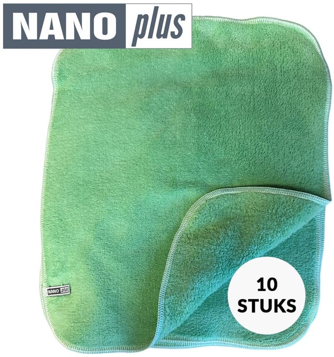 10X Nanodoek/Nanoplus/Vaatdoek/36x31/Groen