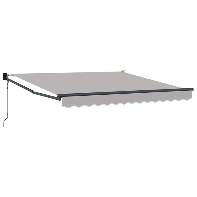 vidaXL - Uitschuifbare - luifel - Lichtgrijs - 300 - x - 250 - x - 165 - cm