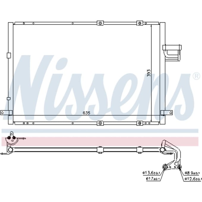 Condensator, airconditioning NISSENS 94637