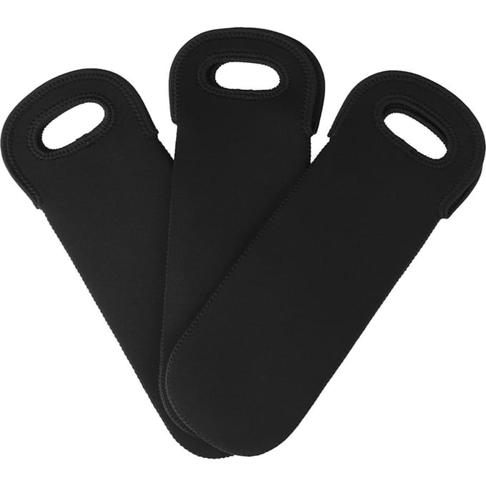3 stuks Neopreen Fleskoeler Wijnfles Tas Beschermhoes Drankhoes Houder black