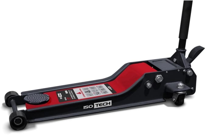 ISOTECH 2T HYDRAULISCHE GARAGEKRIK ULTRA LAAG (75MM) EN LANG PROFIEL