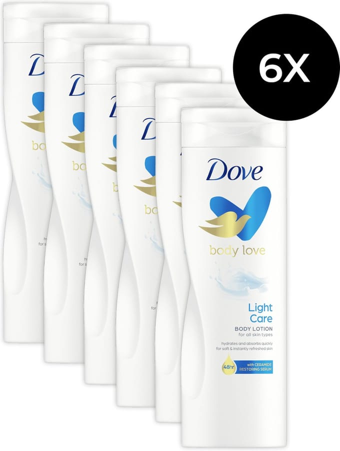 Dove - Bodylotion - Light Care - 400ml x 6