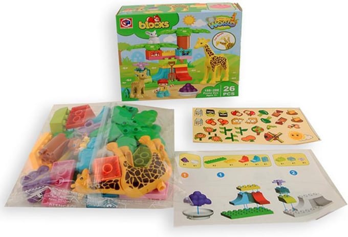Blocks - Giraffe 26 delig