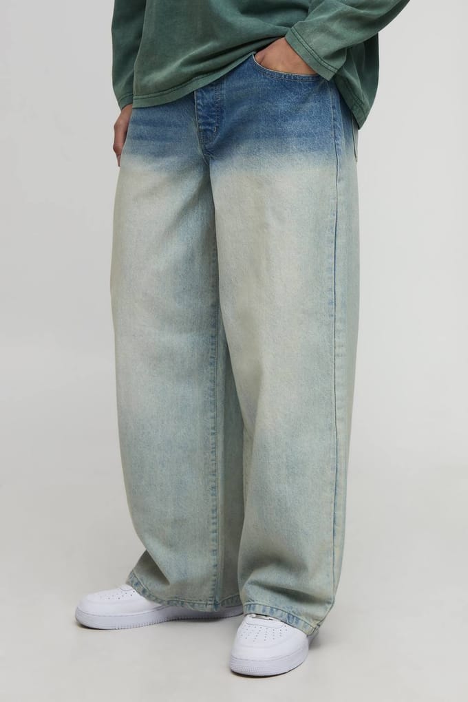 Baggy-fit gewassen jeans | Stonewash | Size 32R