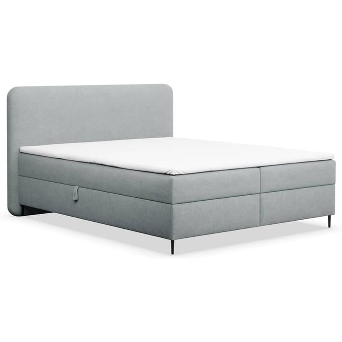 Boxspring Contero chenille 140 x 200 cm met opbergruimte | NADUVI Collection