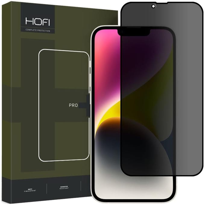 HOFI - ANTI - SPY GLASS PRO+ PRIVATISEREND GLAS IPHONE - 13 - PRO - MAX / 14 - PLUS - PRIVACY
