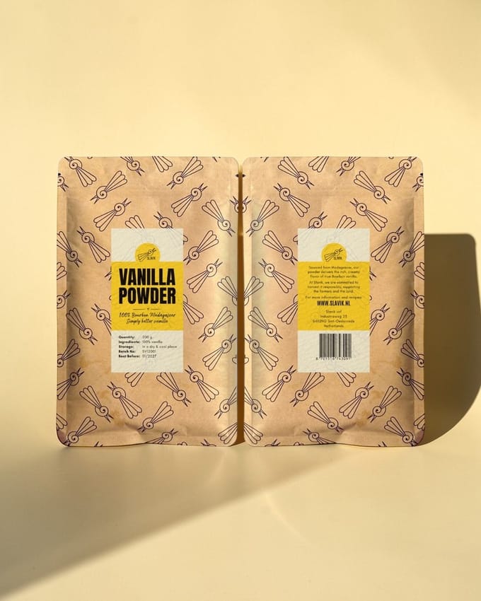 Slavik | Bourbon Vanillepoeder Madagaskar - 100% Puur Vanille Poeder - 200 gram