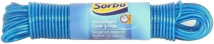 Sorbo Waslijn - 20 meter - Staaldraad met coating