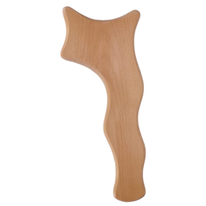 Houten Gua Sha Bord Stimulerend Lymfatische Drainage Cellulitis Guasha Massagebord beige