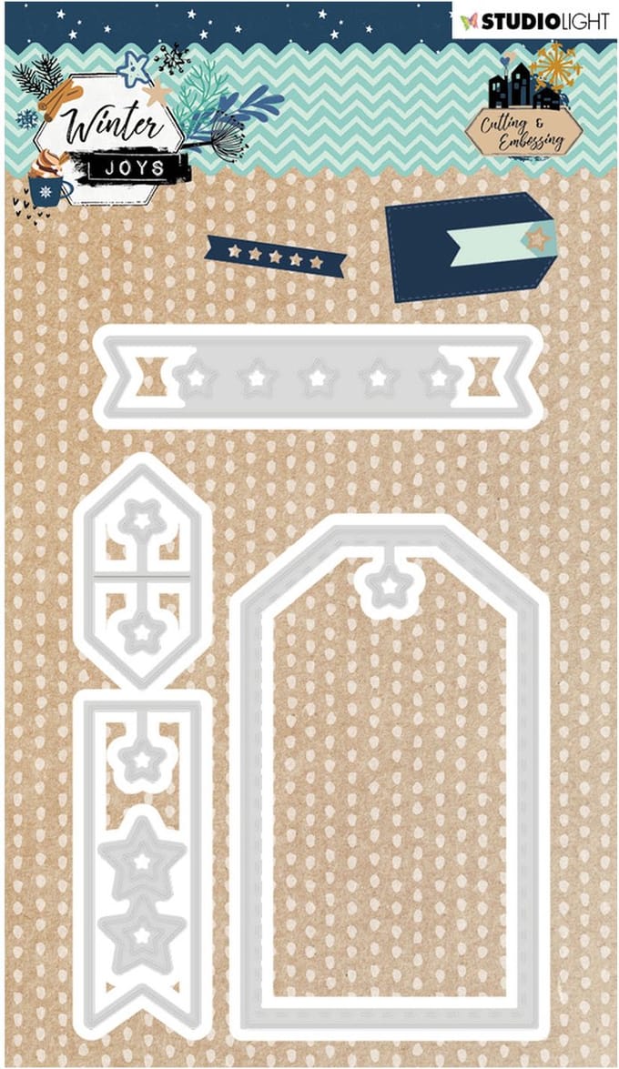 Studio Light Embossing Die - Winter Joys nr 230 - 85x130mm