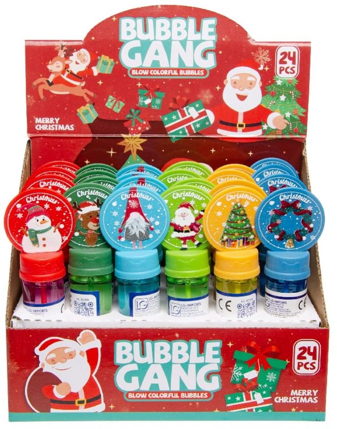 Duckiez Kerstmis Bellenblaasstaf Mini - 24 stuks