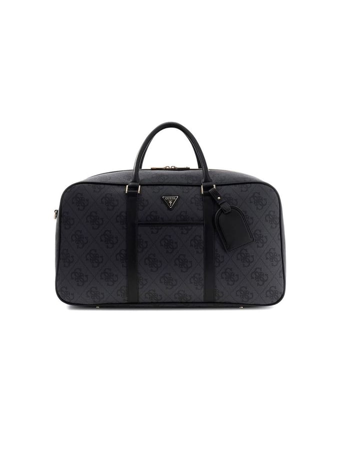 GUESS reistas schoudertas Weekender Duffle Bag Coal Logo donkergrijs