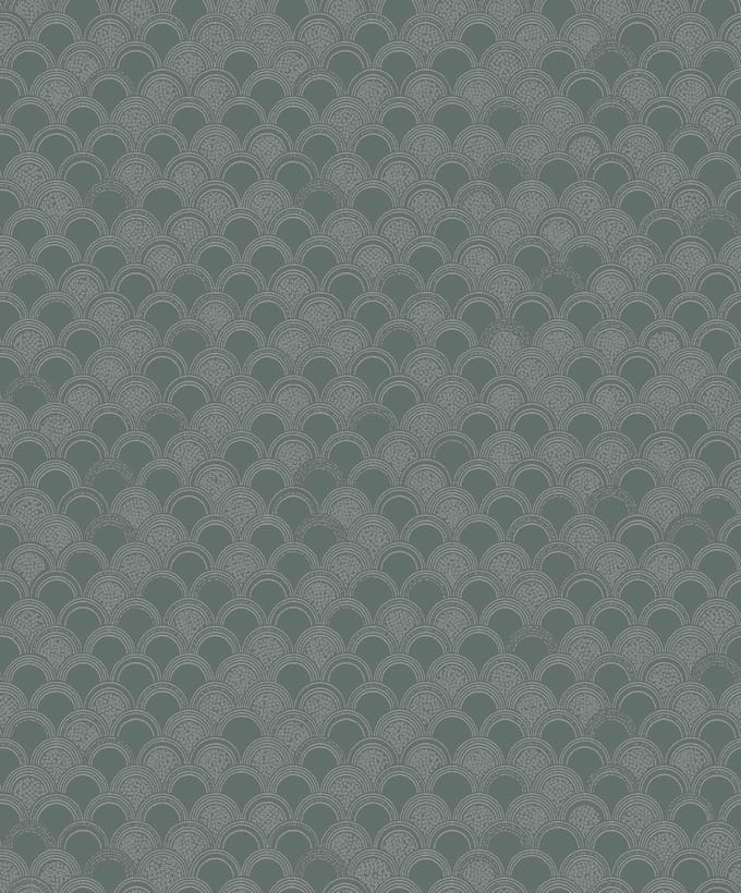 Boråstapeter Vliesbehang 5523 - Swedish Grace - Grafisch Groen - 53cm x 10.05m