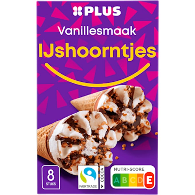 Ijshoorntjes vanille smaak