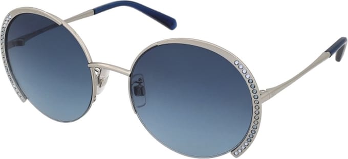 Swarovski Zonnebril Dames (SK0280H-16W-56) - Shiny Palladium - Gradient Smoke