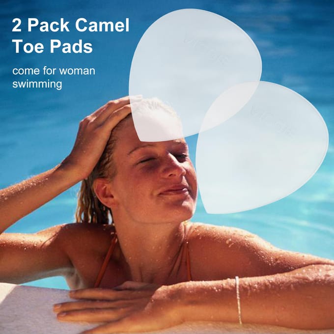 2-pack Camel Toe Pads Siliconen Camel Toe Concealer Set Herbruikbare onzichtbare lijm voor dames transparant