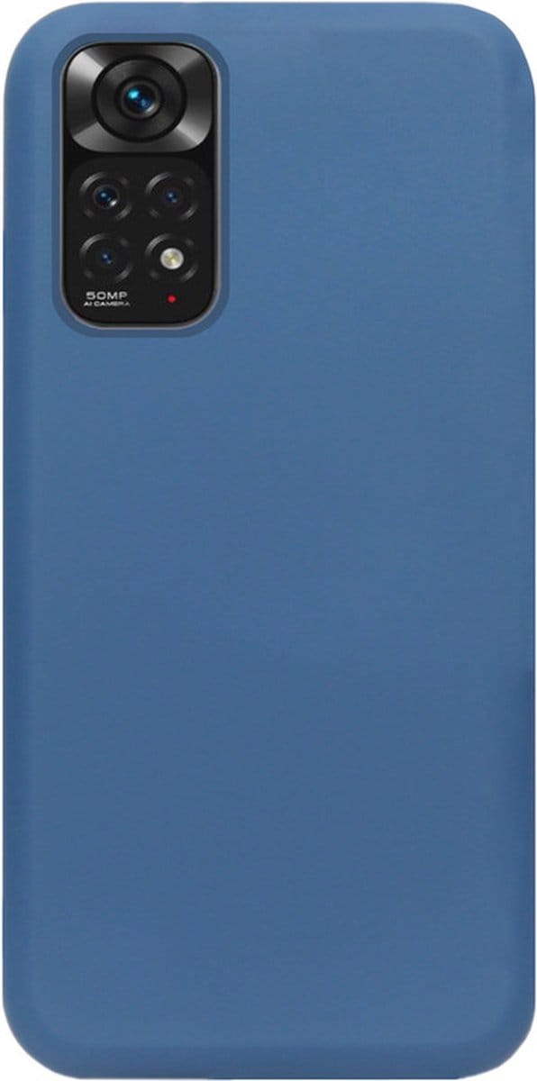 ADEL Premium Siliconen Back Cover Softcase Hoesje Geschikt voor Xiaomi Redmi Note 11s/ 11 - Blauw