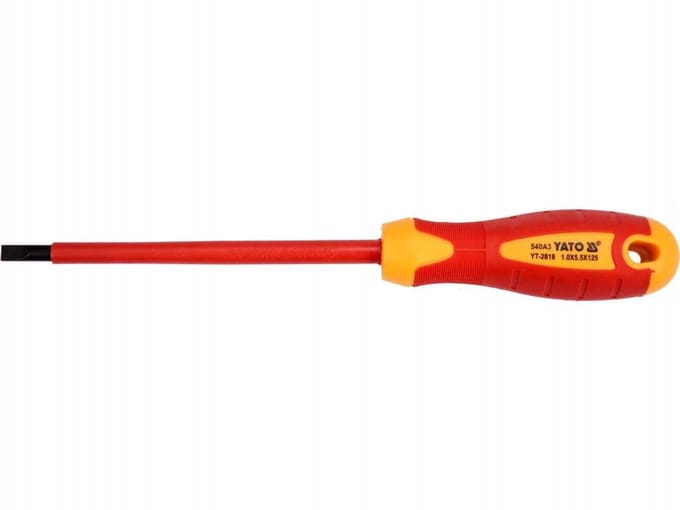 Geïsoleerde VDE Platkop Schroevendraaier 5,5x125 mm