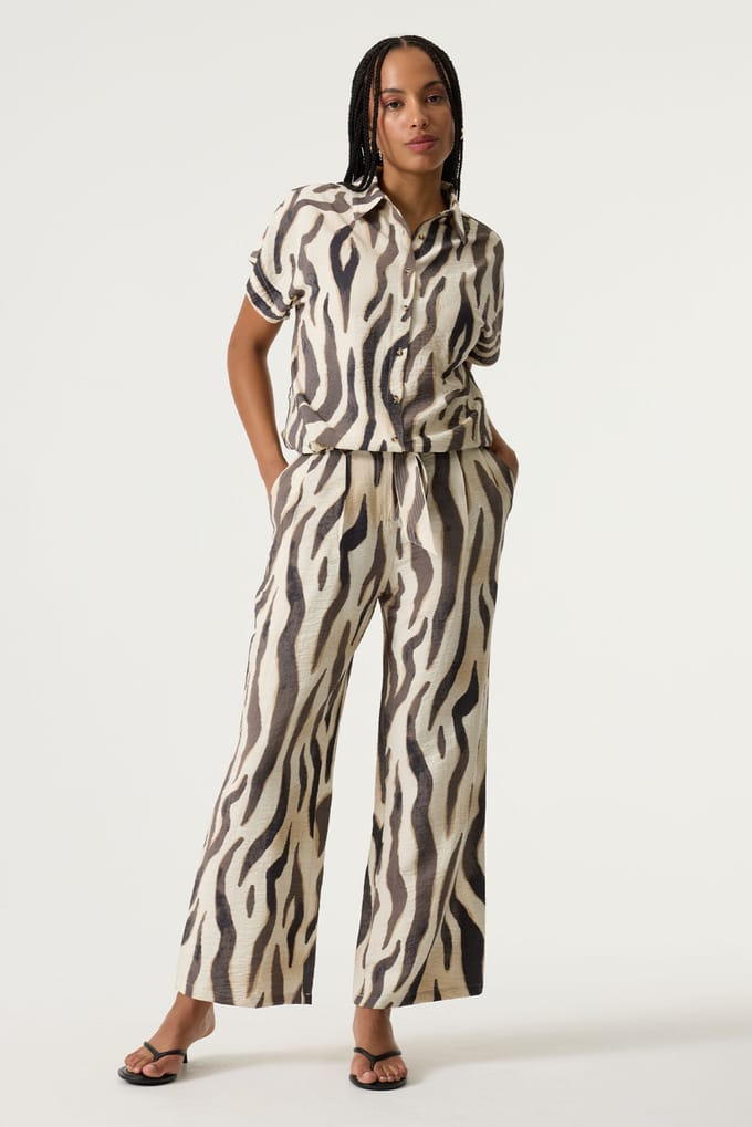 GARCIA Q260113 Dames Loose Fit Broek Wit
