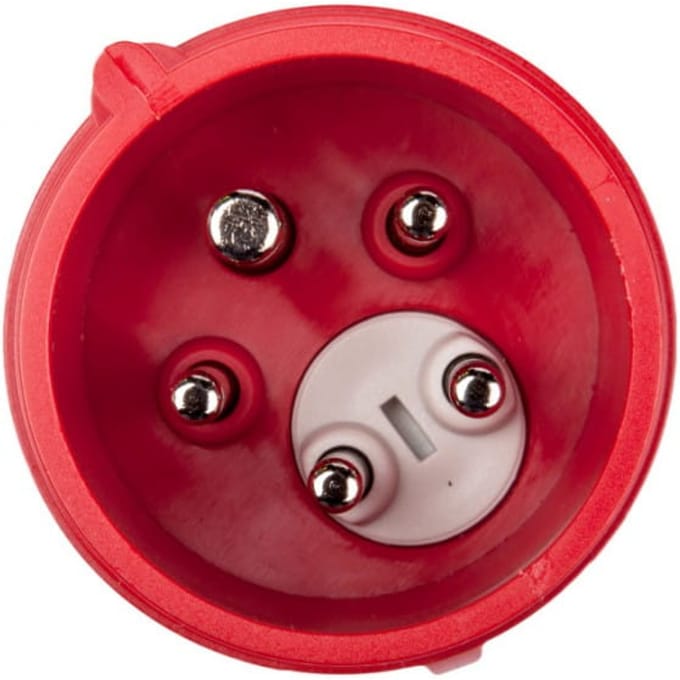 Draagbare Stekker (Fase-schakelaar) 16A 5P 400V Rode Ip44 Shark 7015-6_B
