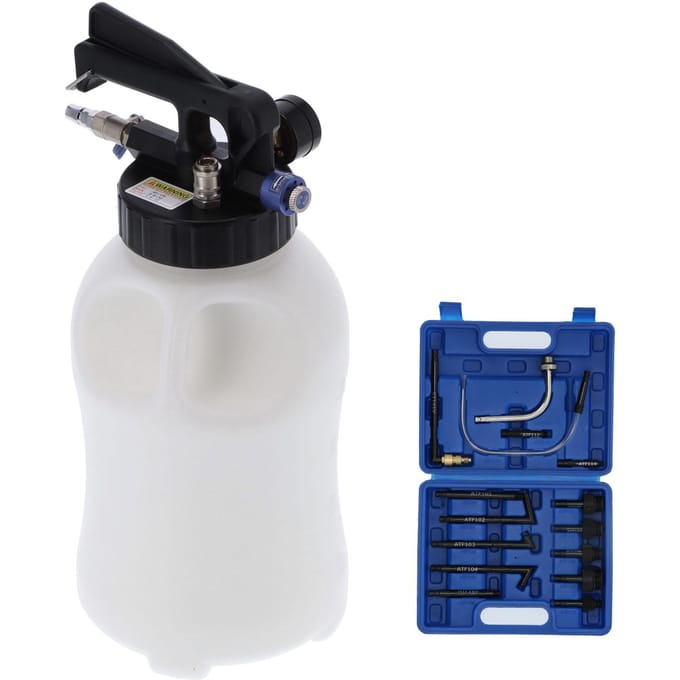 6L Pneumatic Automatic Transmission Oil Dispenser Filling Engine Oil Fluid Change Refill Tool Set black