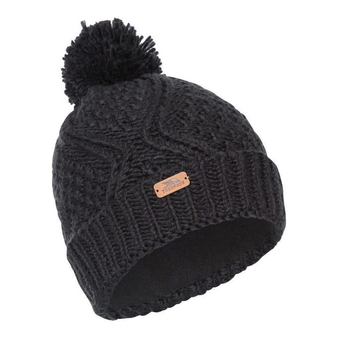 Trespass Vrouwen/dames Zyra gebreide Beanie (Zwart)