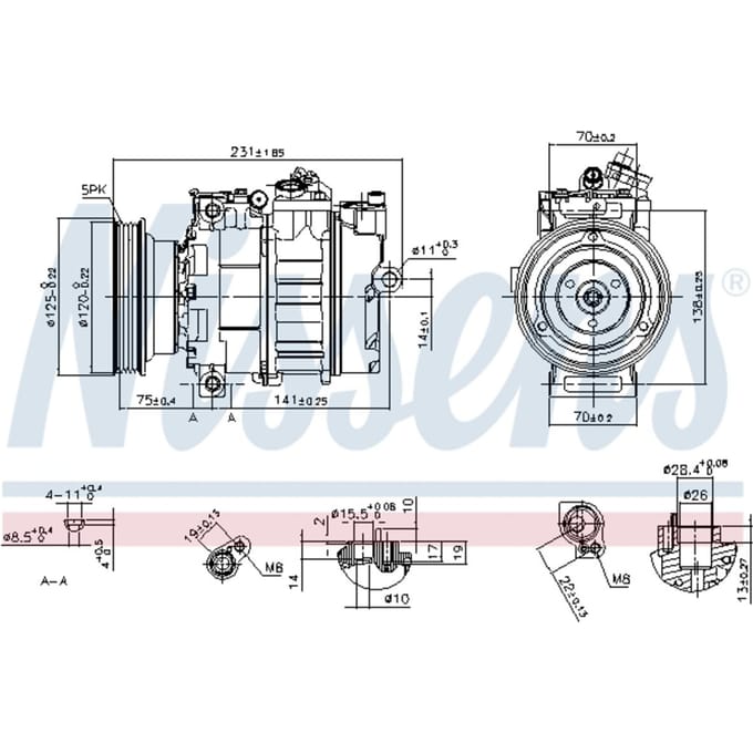 Compressor airconditioning NISSENS 89232